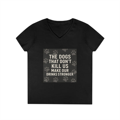 Drinks Stronger Women's V-Neck T-Shirt