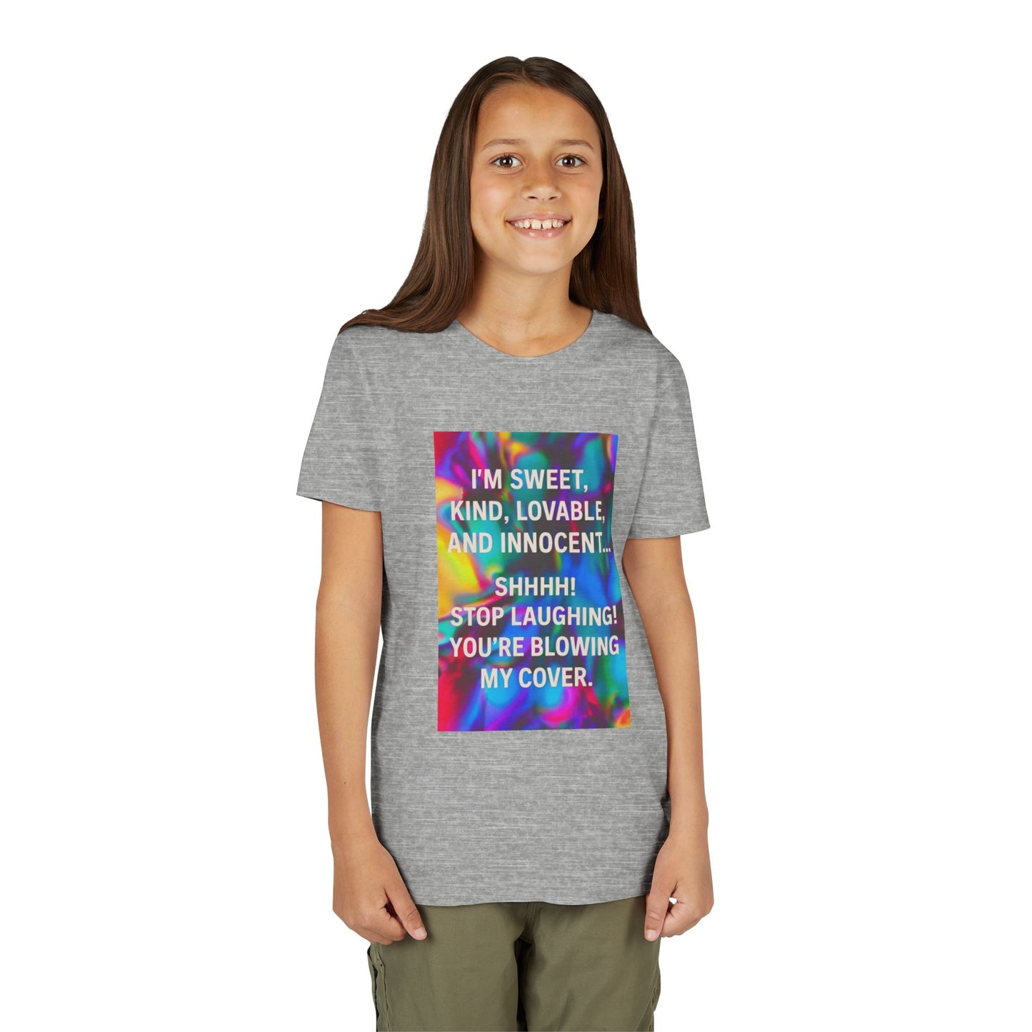 Blowing My Cover Youth Unisex Short Sleeve Crewneck Tee