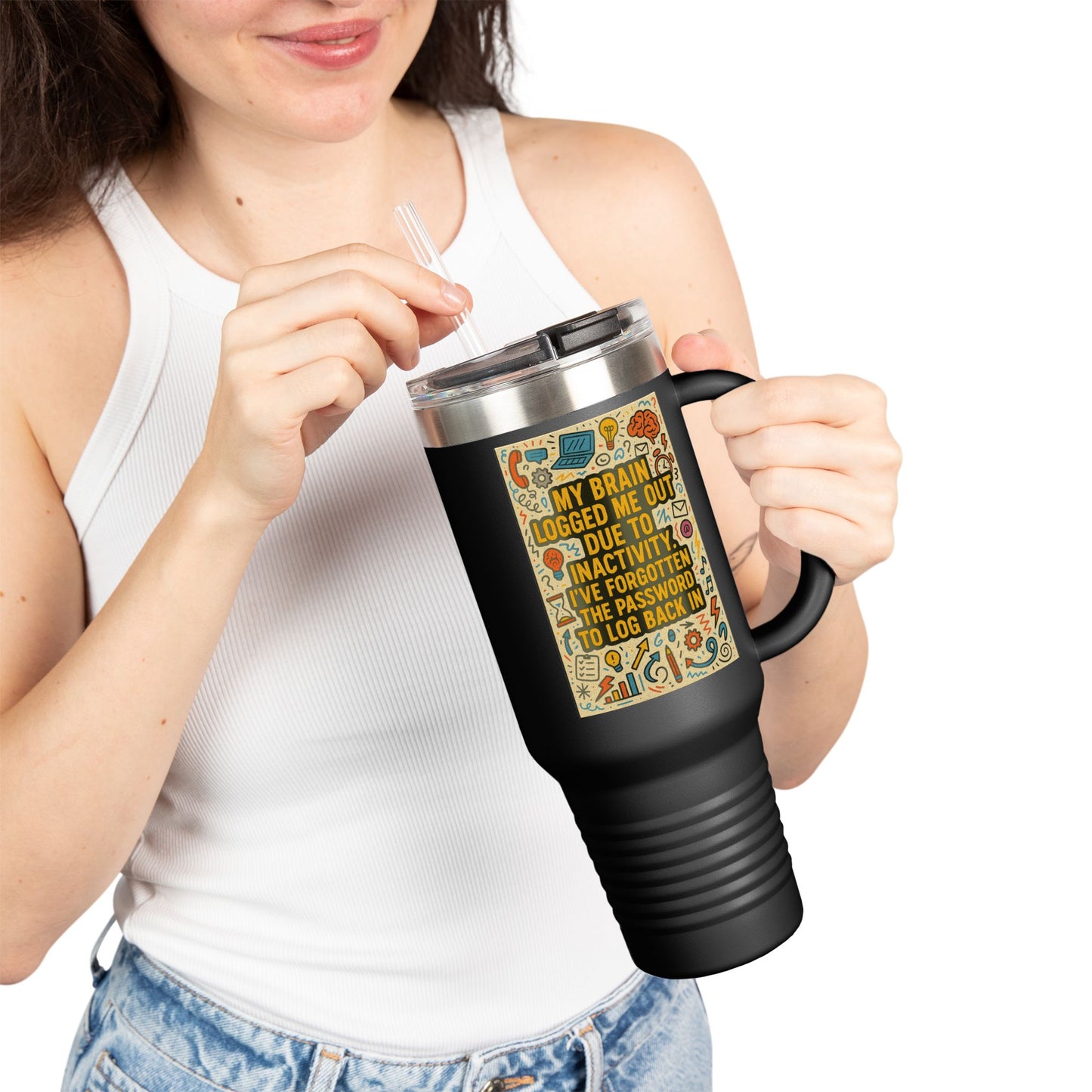 Logged Out Insulated Travel Mug