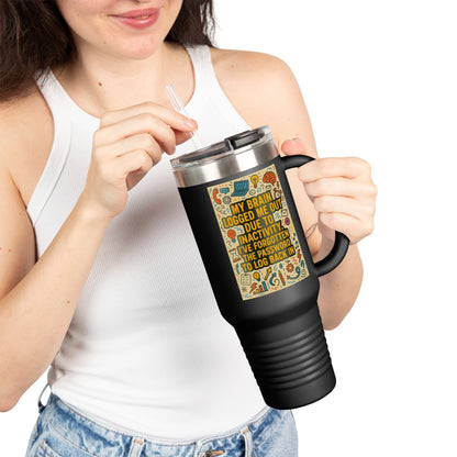 Logged Out Insulated Travel Mug
