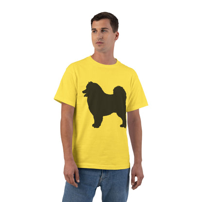 Samoyed Silhouette Men's Short-Sleeve Crewneck Tee