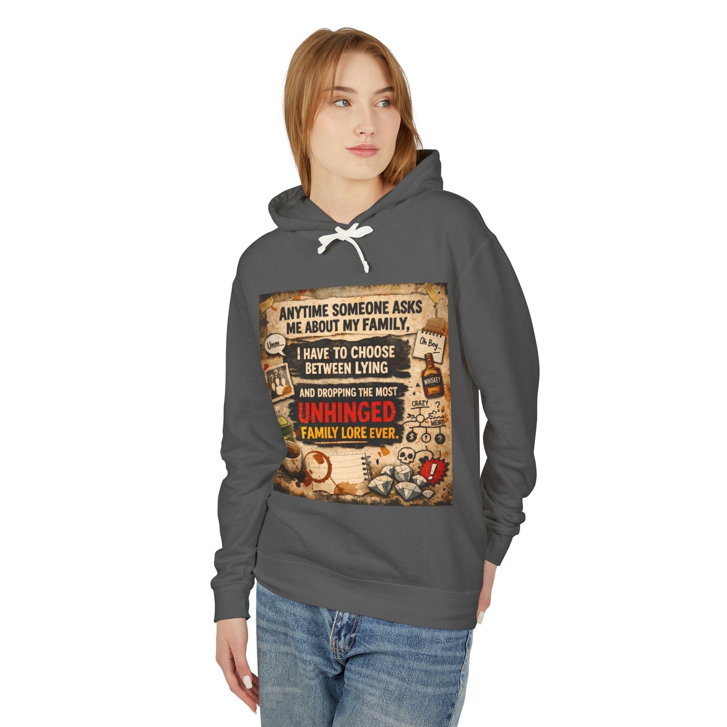 Unhinged Family Unisex Lightweight Hoodie