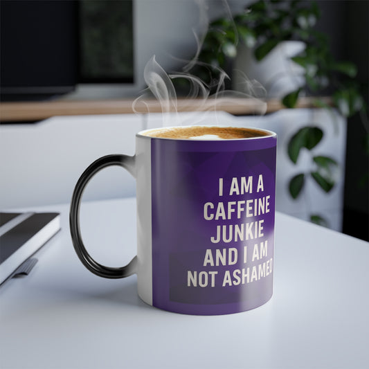 Caffeine Junkie Color Changing Mug