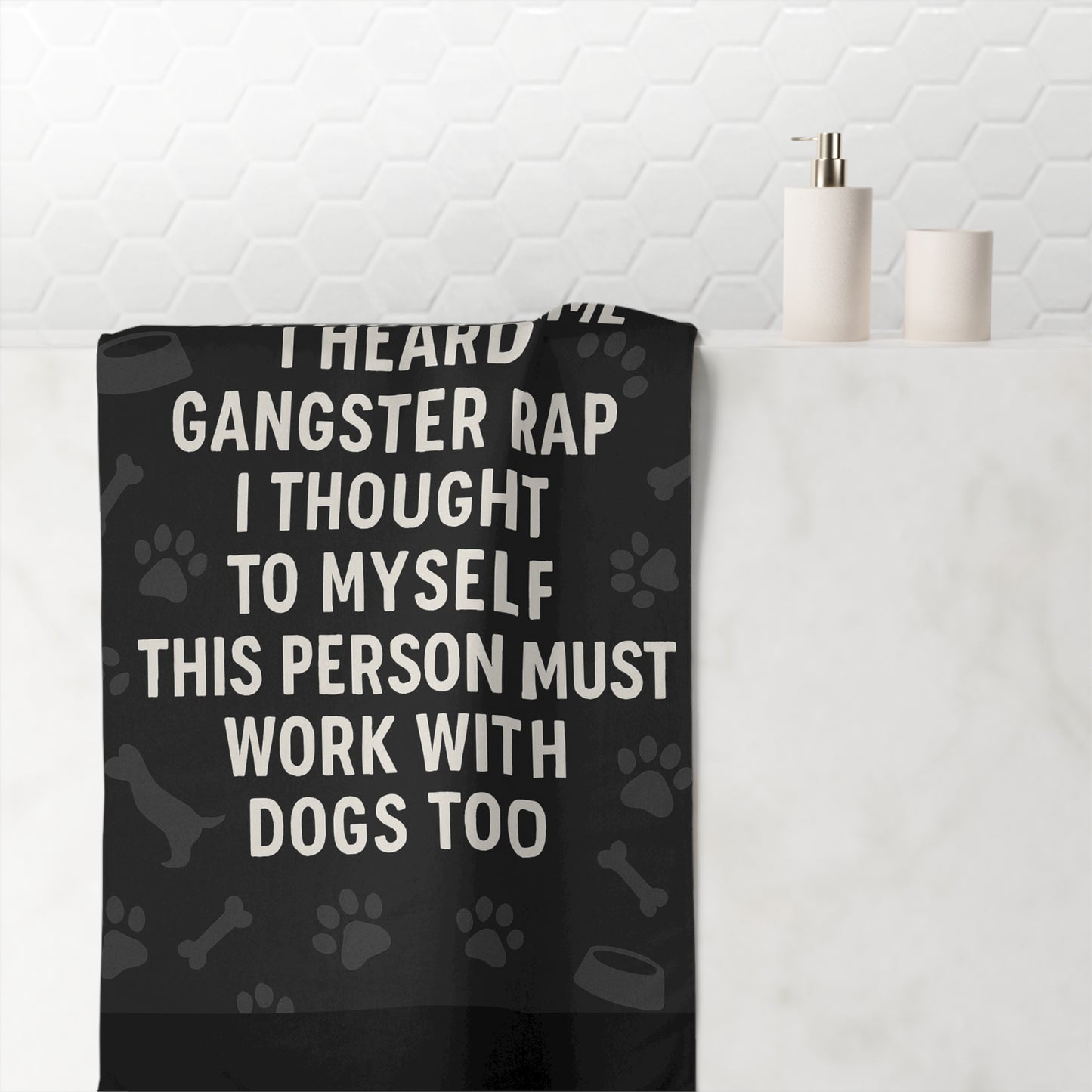 Gangster Rap Mink-Cotton  Beach Towel