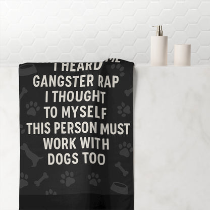 Gangster Rap Mink-Cotton  Beach Towel