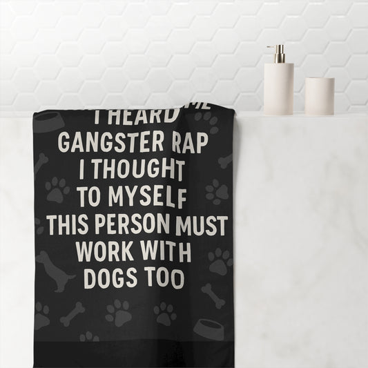 Gangster Rap Mink-Cotton  Beach Towel