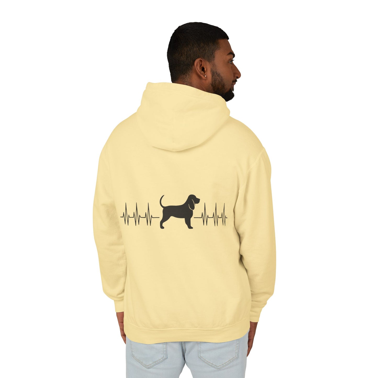 My Heart Beats For Bloodhounds Unisex Lightweight Hoodie