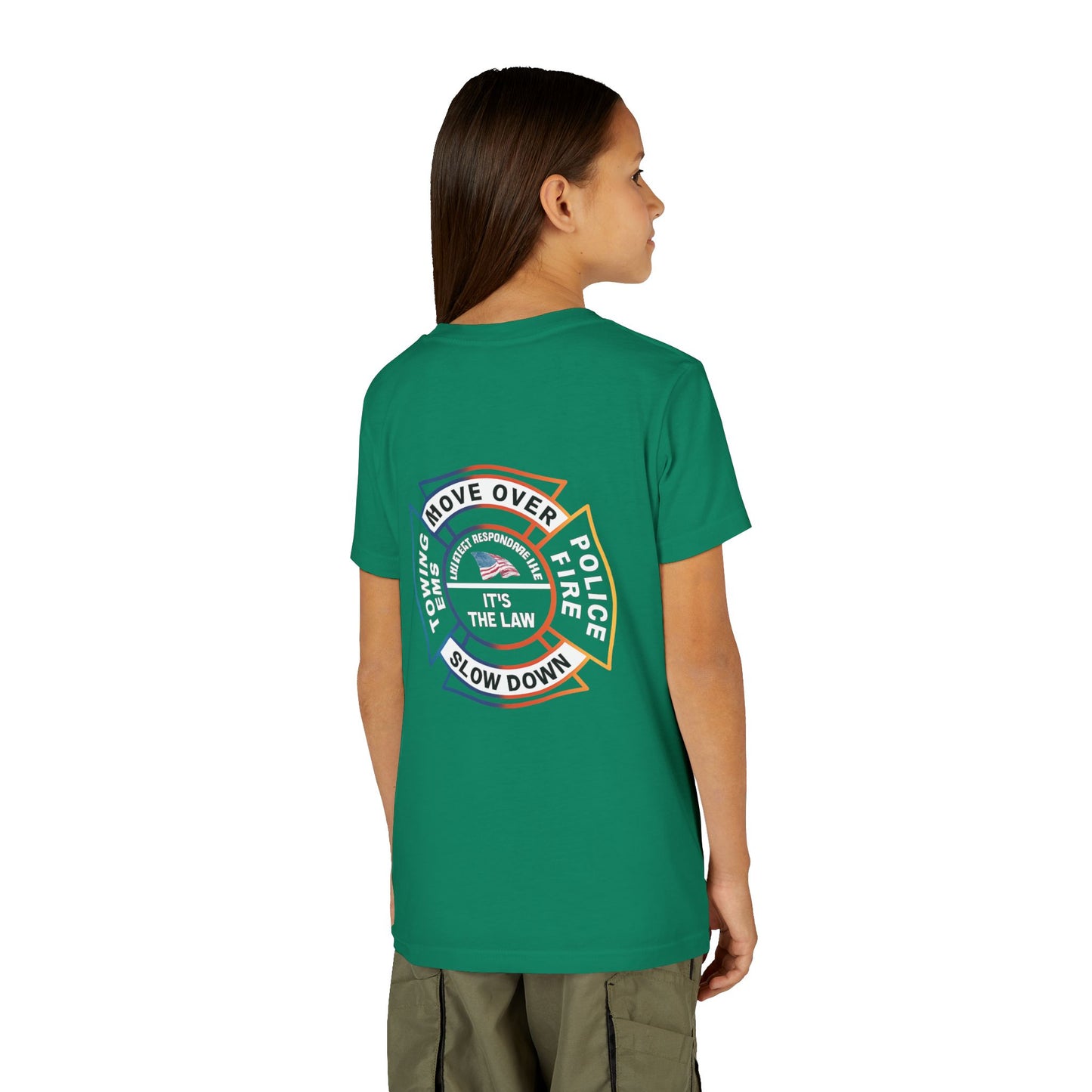 Let First Responders Live Youth Unisex Short Sleeve Crewneck Tee