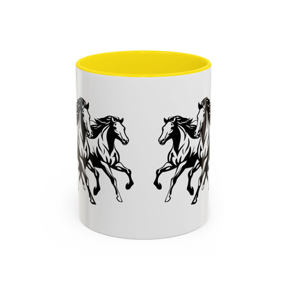 Horsin' Around 2-Tone Coffee Mug