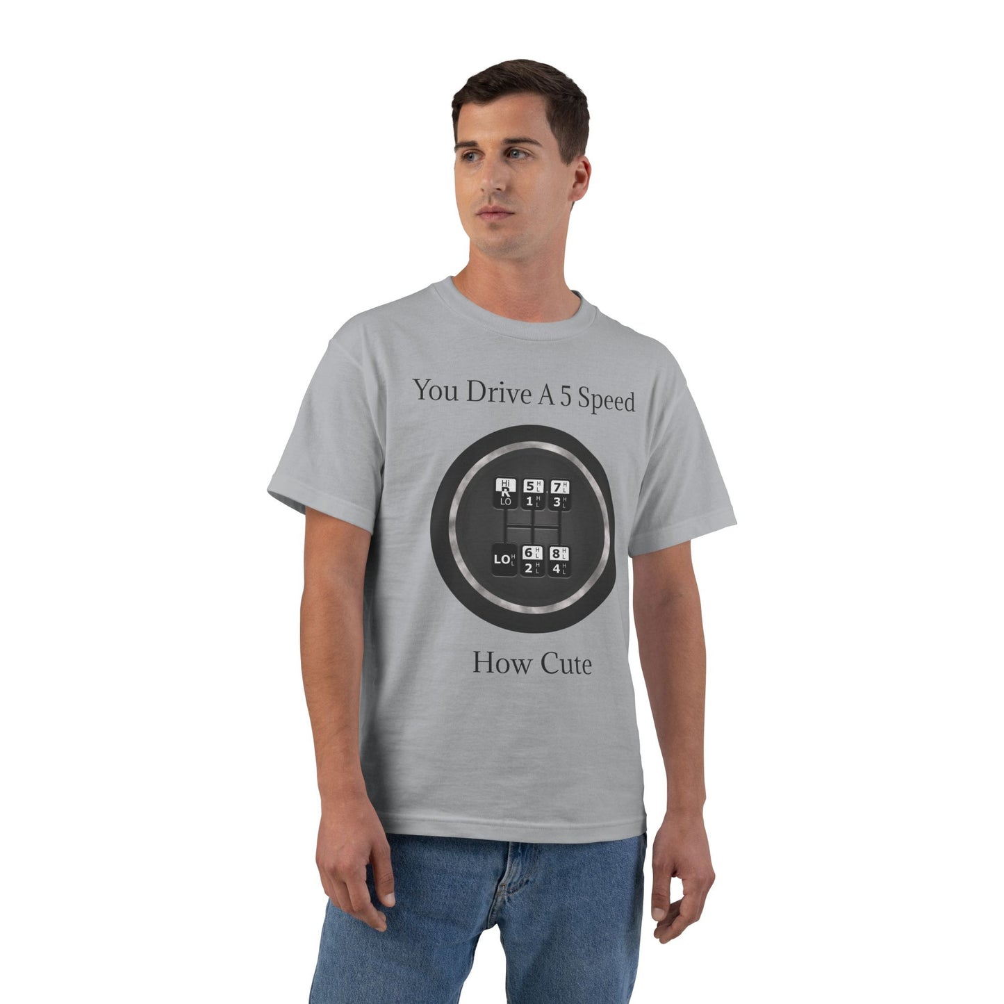 5 Speed How Cute Men's Short-Sleeve Crewneck Tee