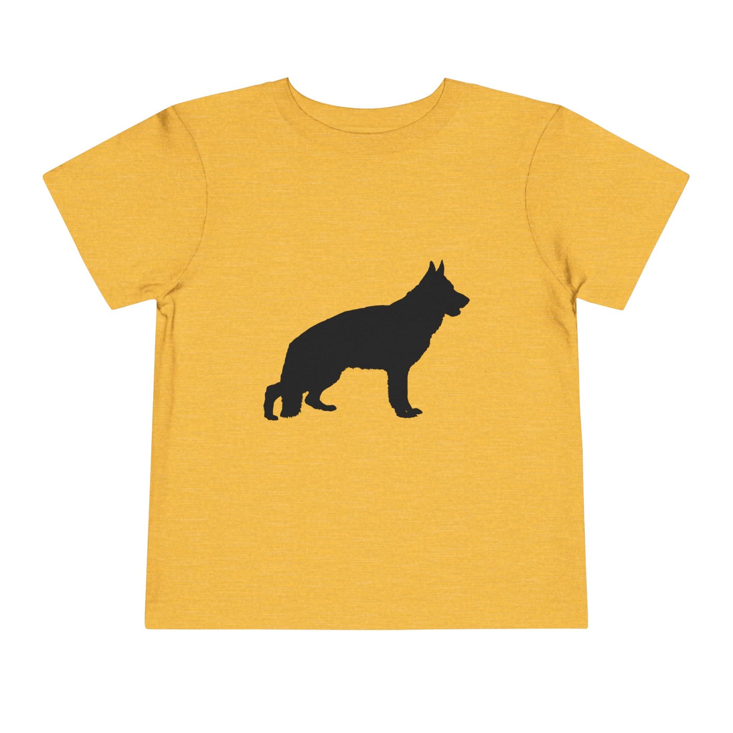 German Shepherd Silhouette Toddler Unisex Short Sleeve Crewneck Tee
