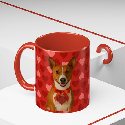 Cupid's Companion Basenji 2-Tone Coffee Mug