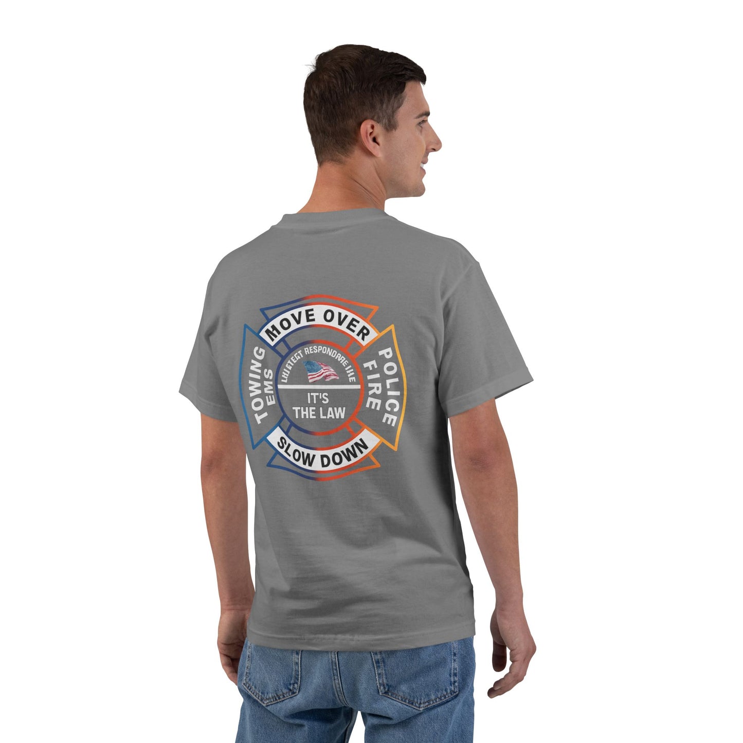 Let First Responders Live Men's Short-Sleeve Crewneck Tee