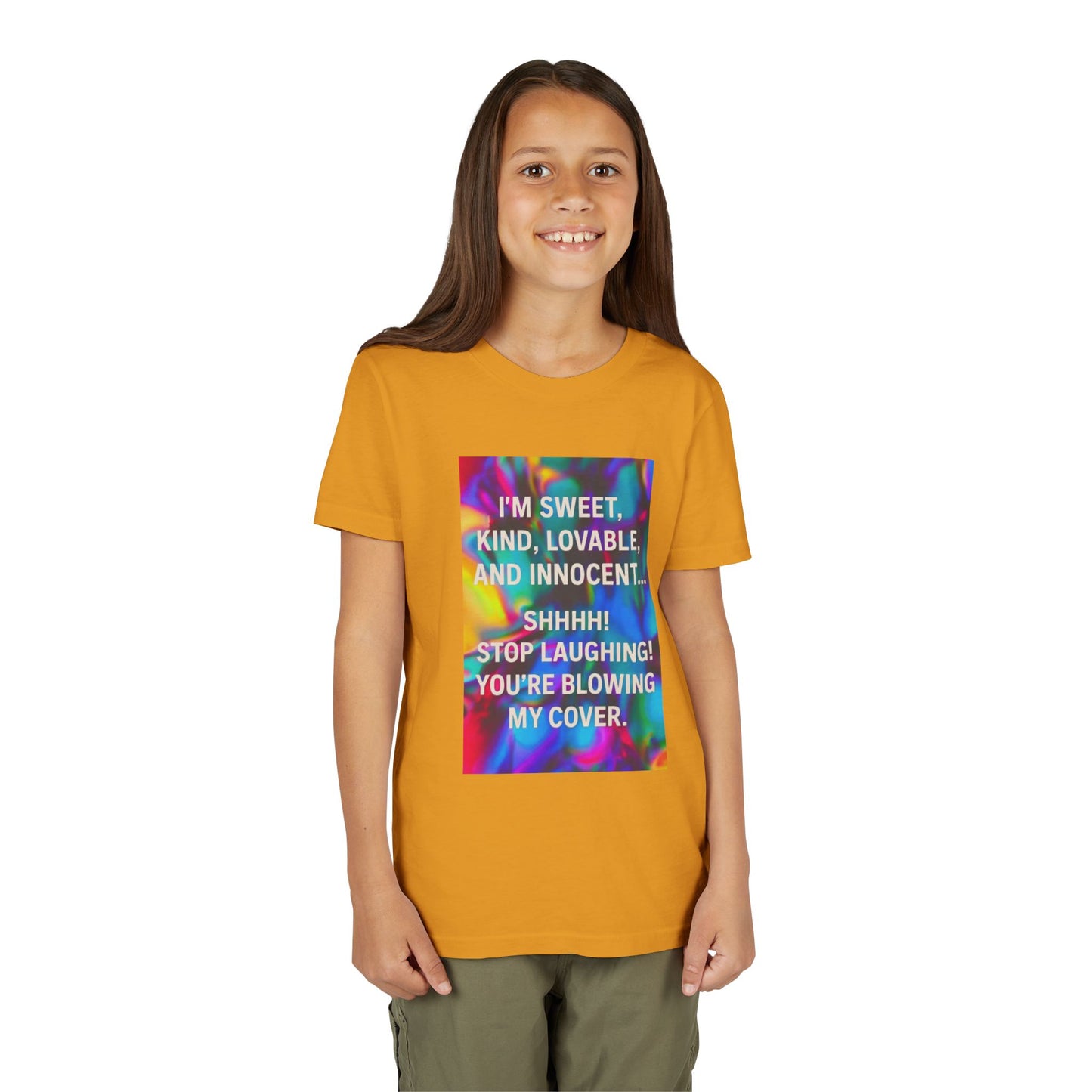 Blowing My Cover Youth Unisex Short Sleeve Crewneck Tee