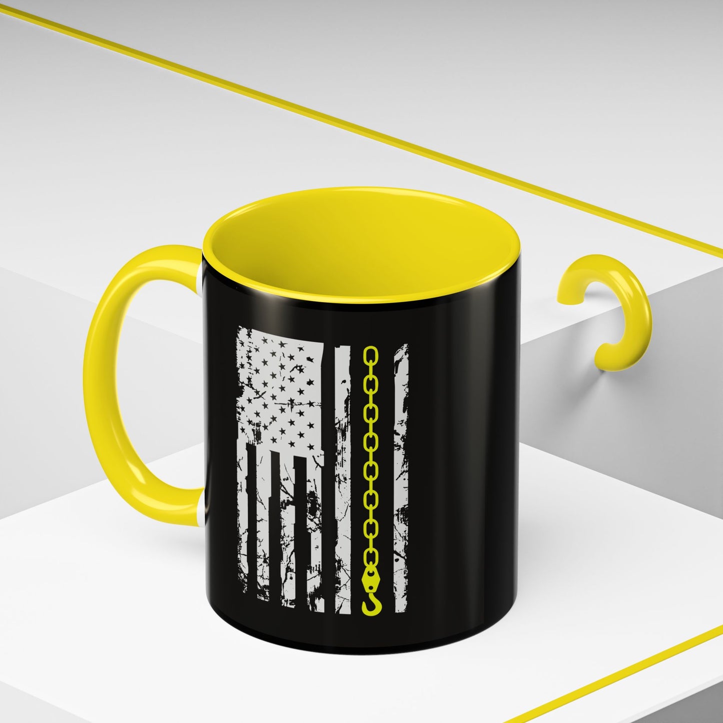 Thin Yellow Line 2-Tone Coffee Mug