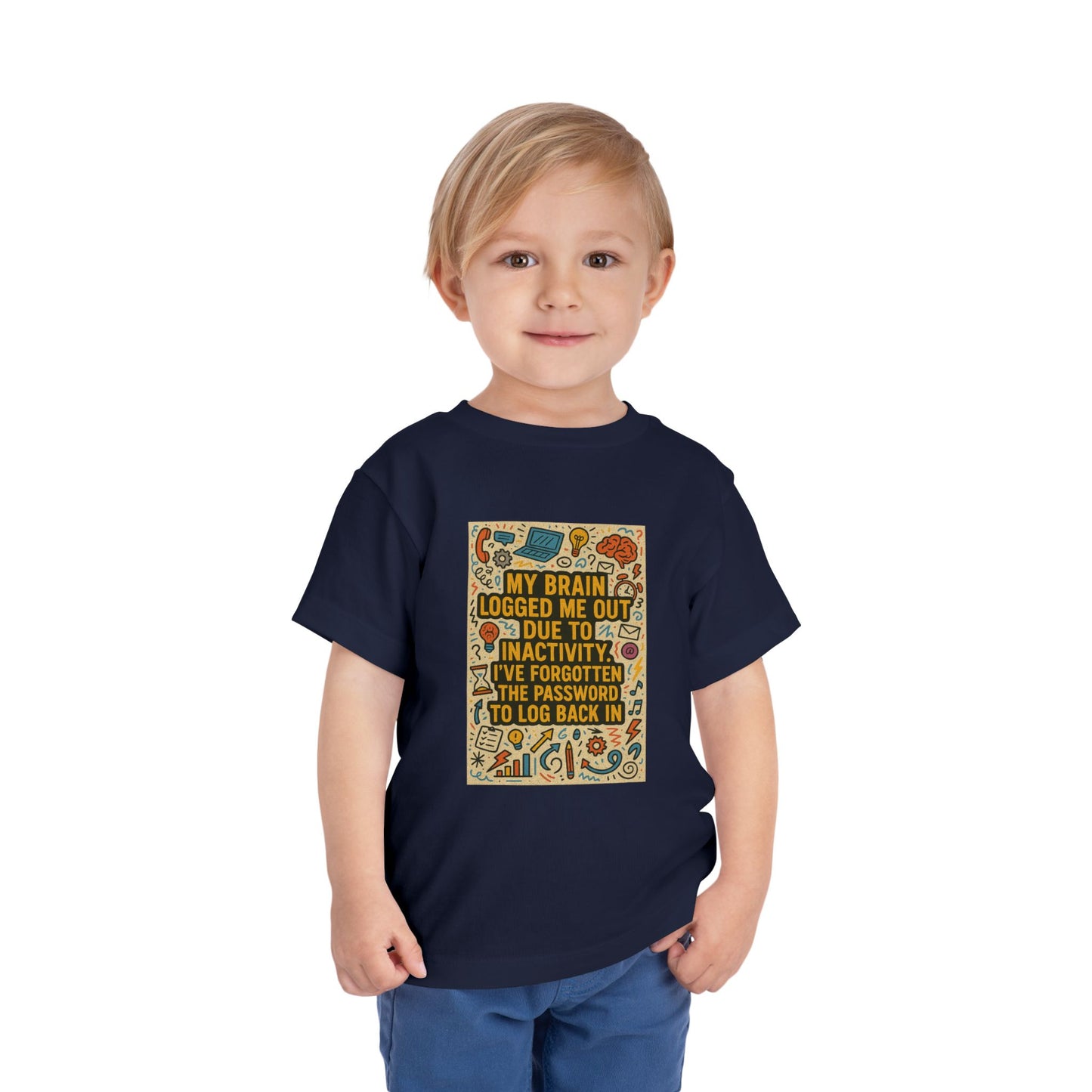 Logged Out Toddler Unisex Short Sleeve Crewneck Tee