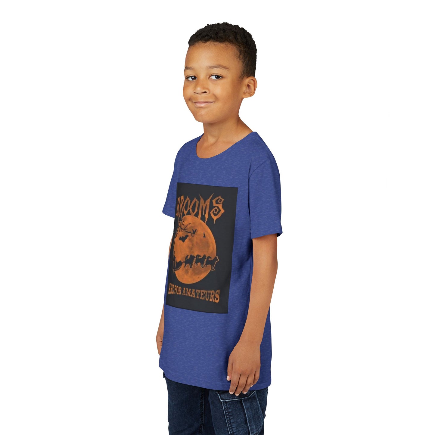 Brooms Are For Amateurs Youth Unisex Short Sleeve Crewneck Tee