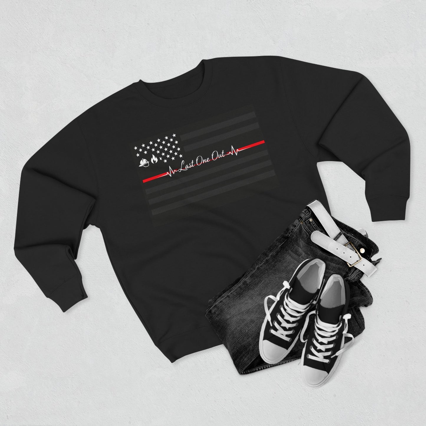 Thin Red Line Unisex Crewneck Sweatshirt