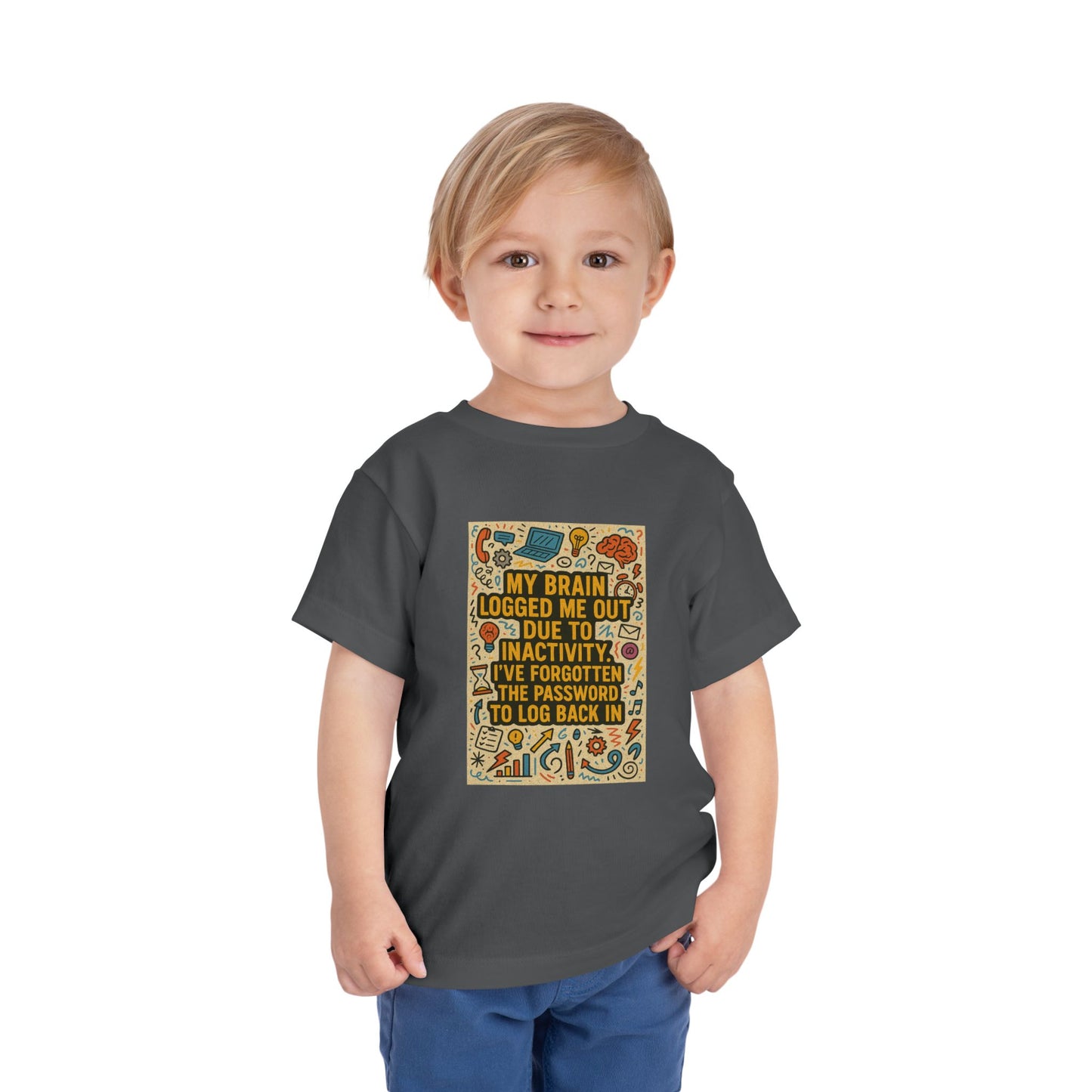 Logged Out Toddler Unisex Short Sleeve Crewneck Tee