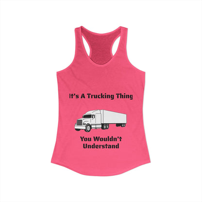 Trucking Thing Women's Racerback Tank