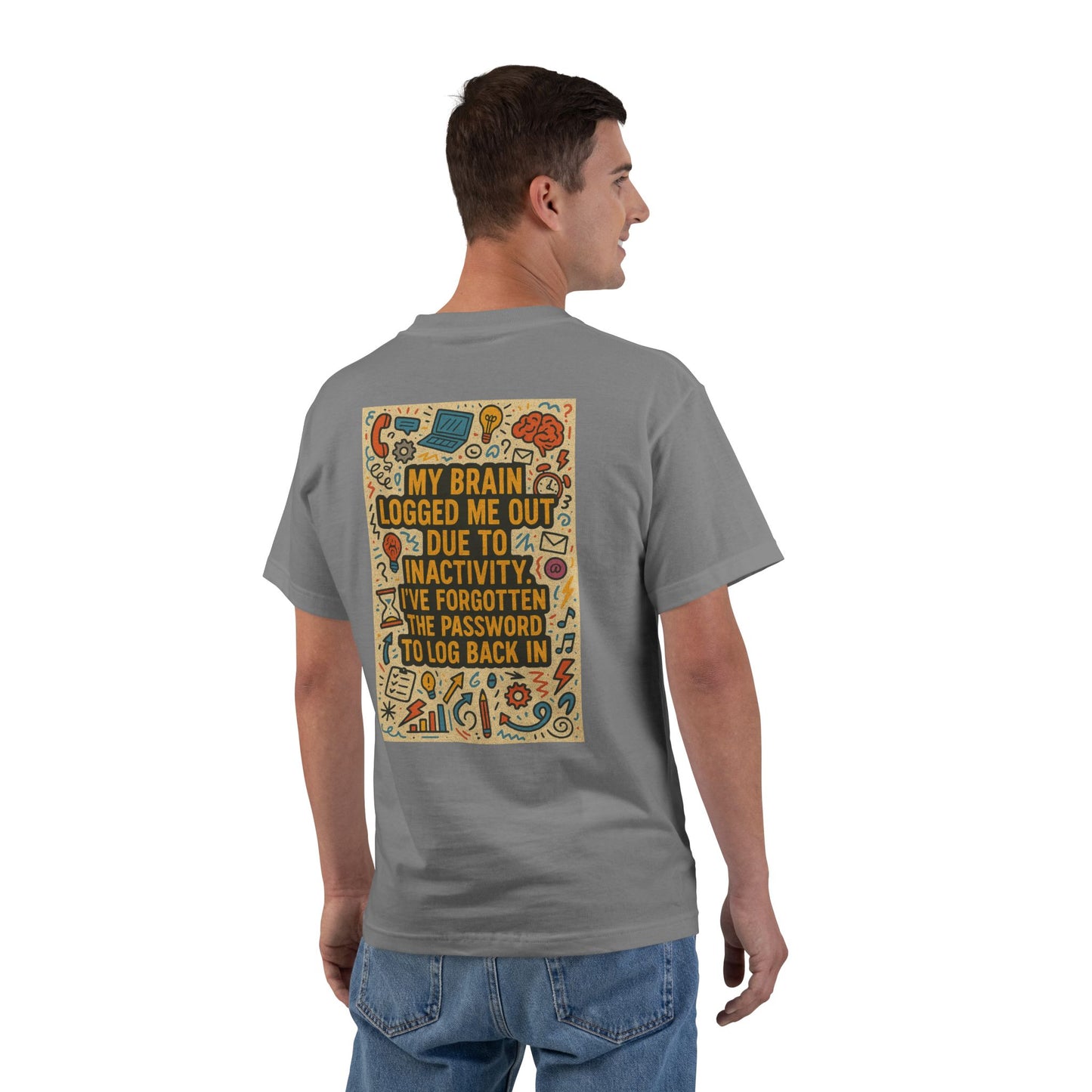 Logged Out Men's Short-Sleeve Crewneck Tee