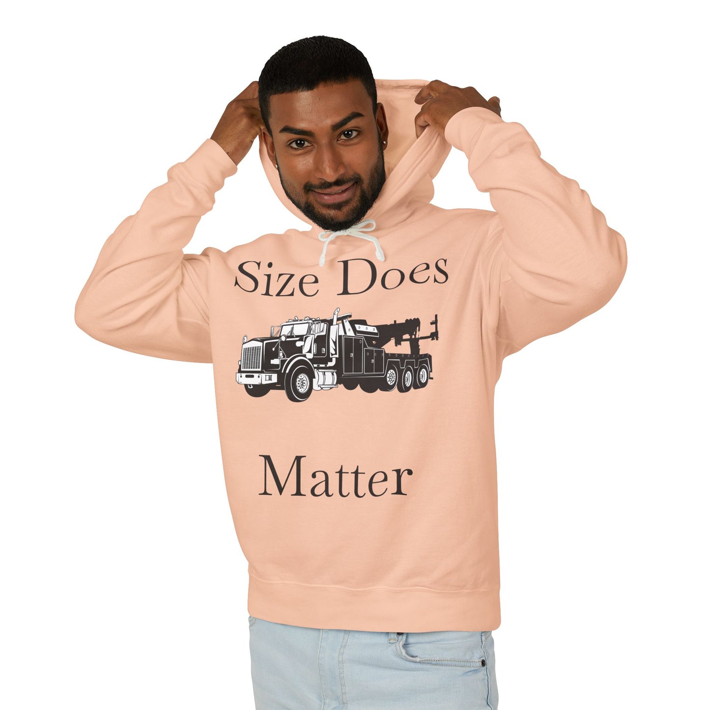Size Does Matter Unisex Lightweight Hoodie