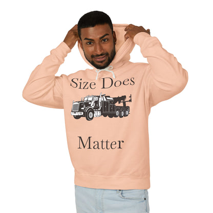 Size Does Matter Unisex Lightweight Hoodie