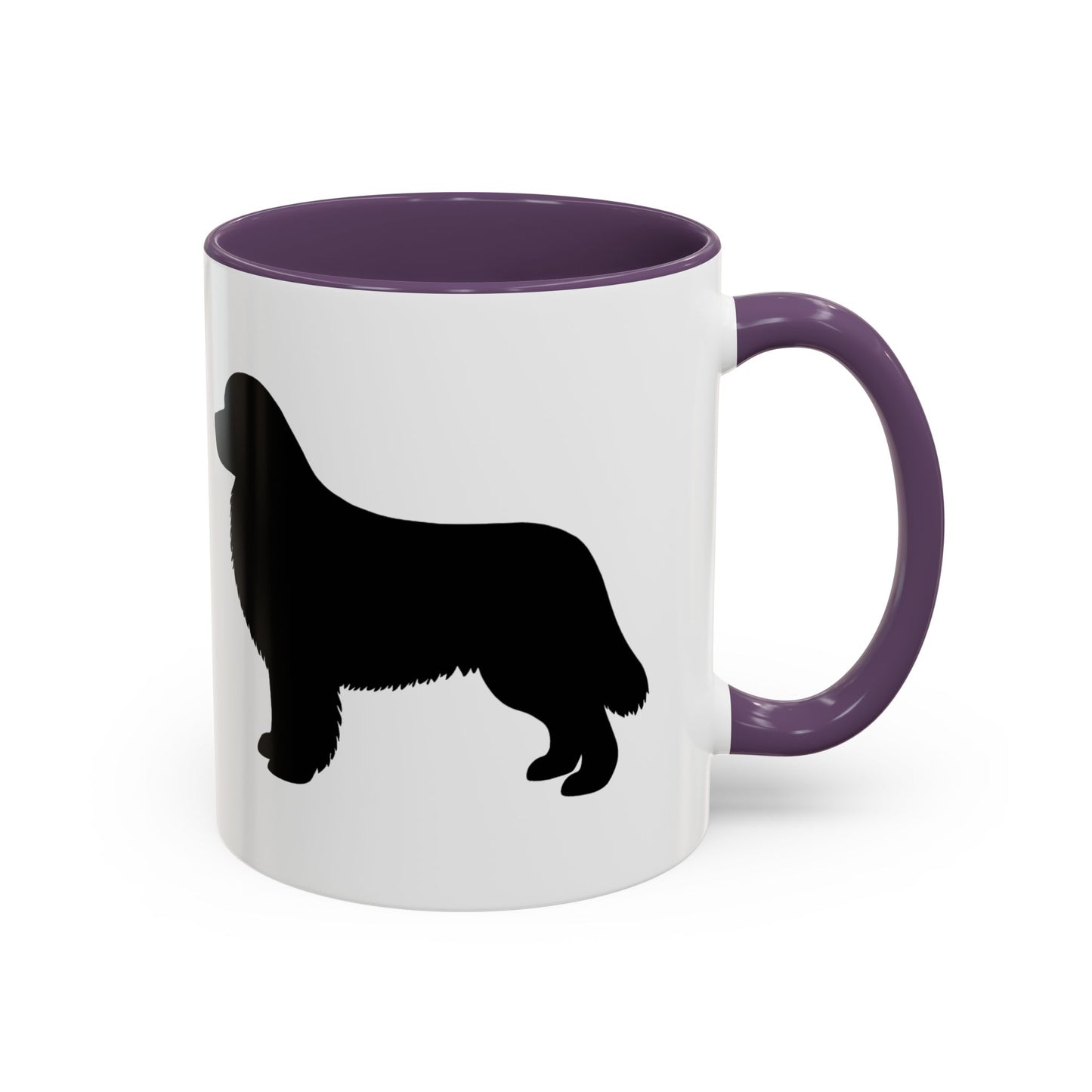 Newfie Silhouette 2-Tone Coffee Mug