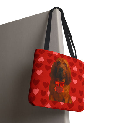 Cupid's Companion Bloodhound Tote Bag