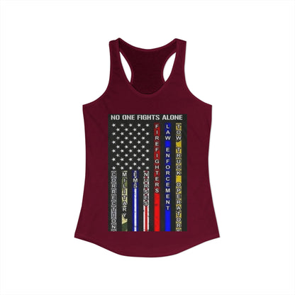 No One Fights Alone Women's Racerback Tank