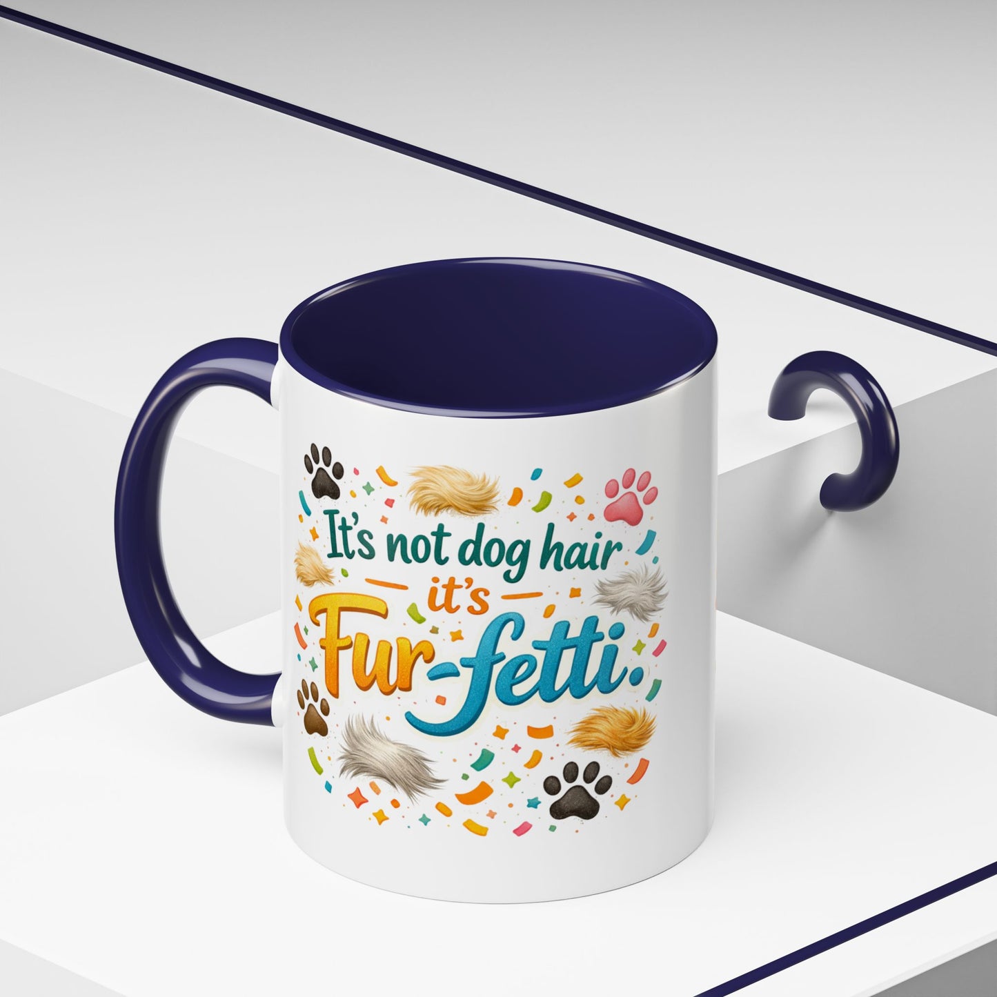Fur-Fetti Dog 2-Tone Coffee Mug