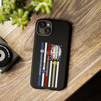 Slow Down Move Over Flag iPhone Case
