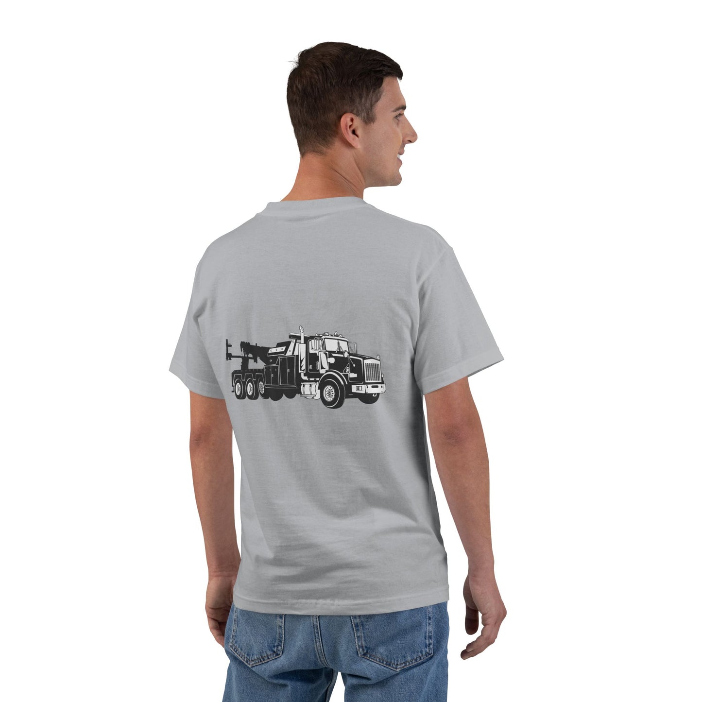 Heavy Tow Truck Men's Short-Sleeve Crewneck Tee