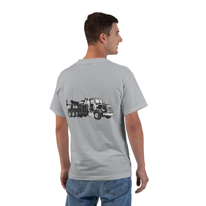 Heavy Tow Truck Men's Short-Sleeve Crewneck Tee