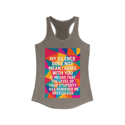 Speechless Women's Racerback Tank