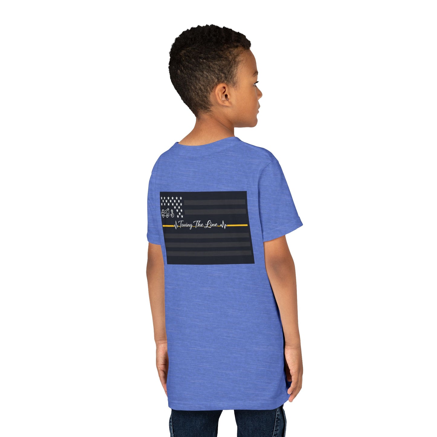 Thin Yellow Line Youth Unisex Short Sleeve Crewneck Tee