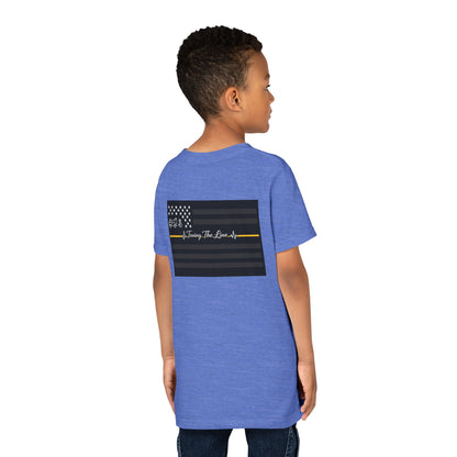Thin Yellow Line Youth Unisex Short Sleeve Crewneck Tee