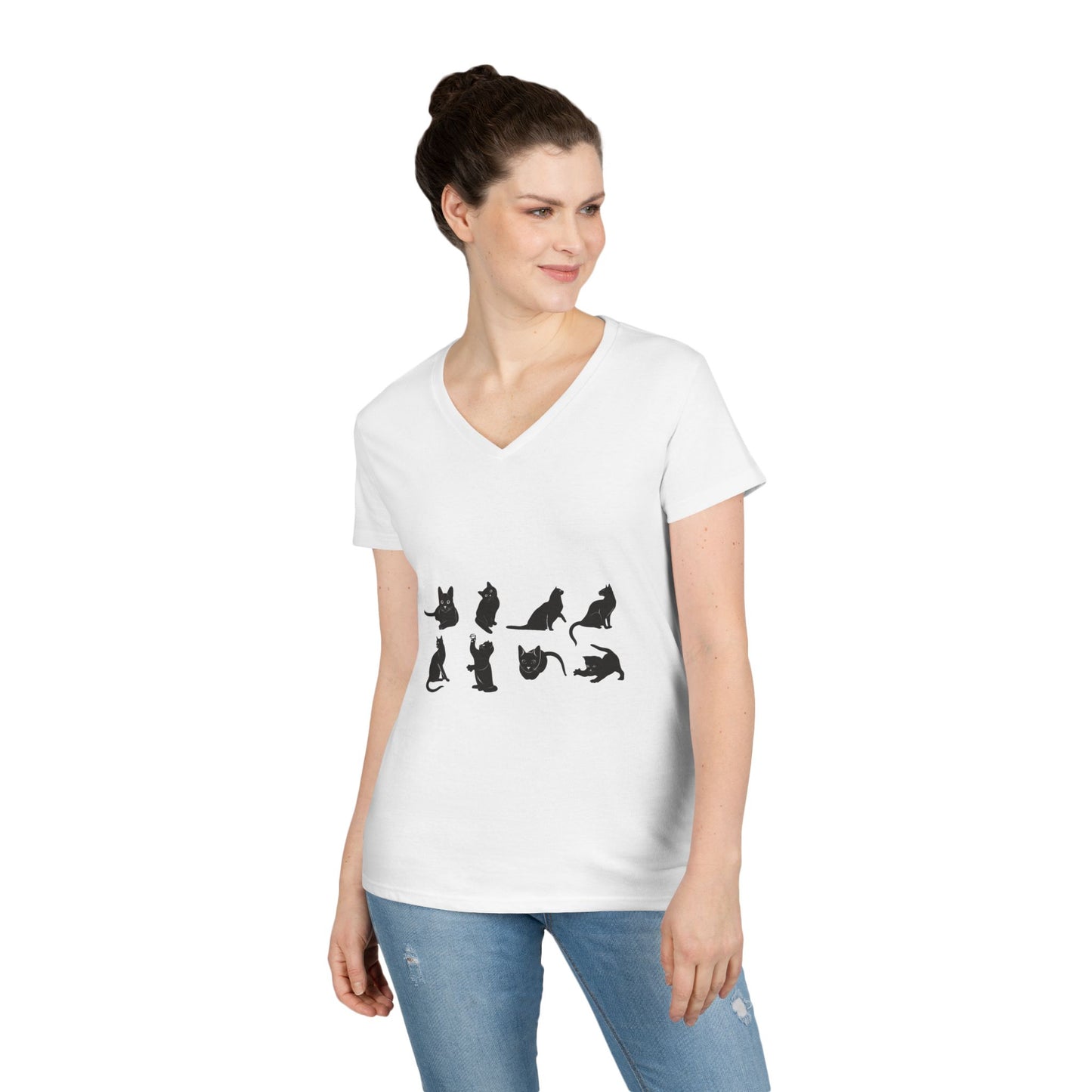 Cats Women's V-Neck T-Shirt