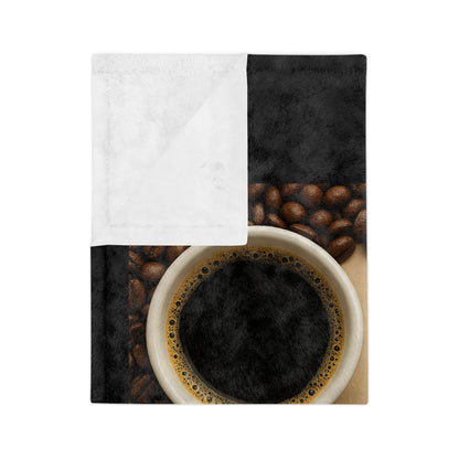 Coffee Definition Velveteen Microfiber Blanket