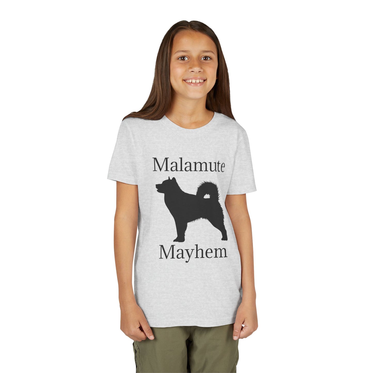 Malamute Mayhem Youth Unisex Short Sleeve Crewneck Tee