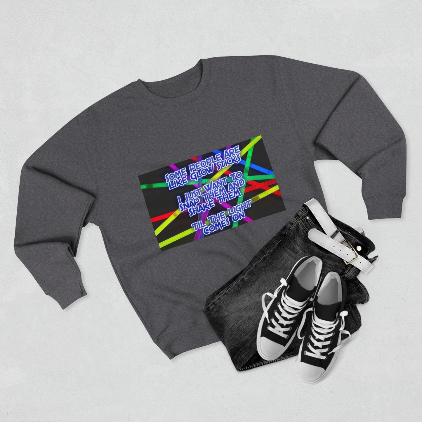 Glow Sticks Unisex Crewneck Sweatshirt