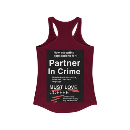 Partner In Crime Women's Racerback Tank