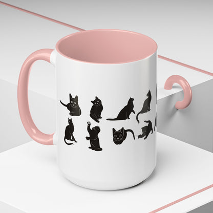 Cats 2-Tone Coffee Mug