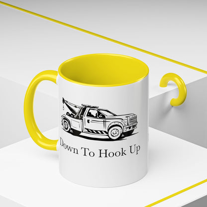 Down To Hook Up 2-Tone Coffee Mug