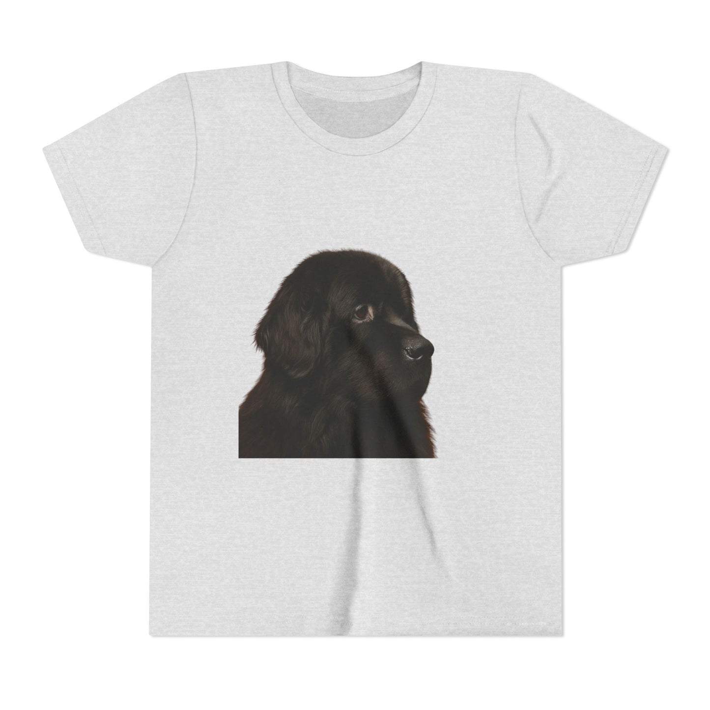 Newfie Head Youth Unisex Short Sleeve Crewneck Tee