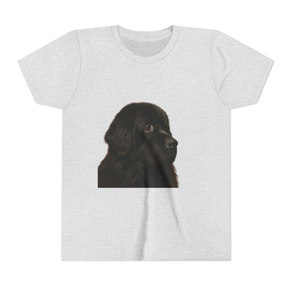 Newfie Head Youth Unisex Short Sleeve Crewneck Tee