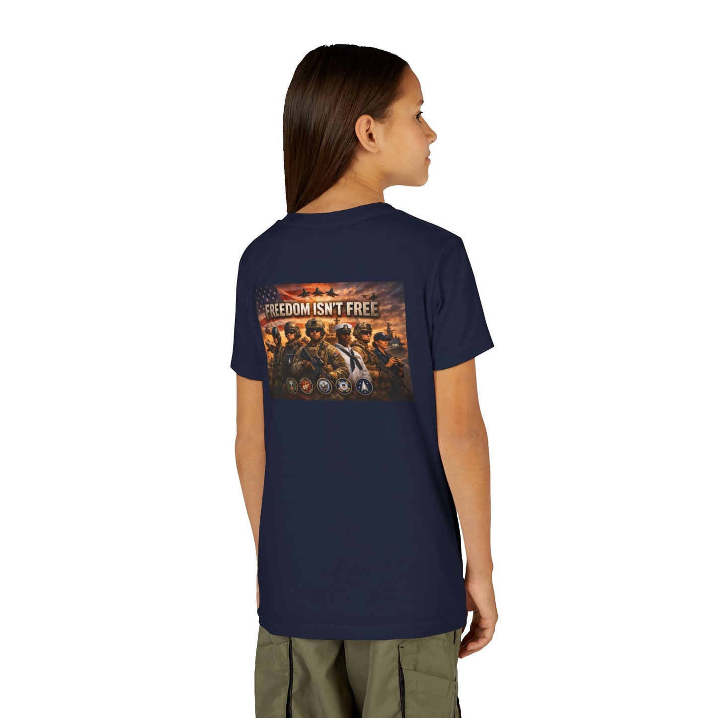 Freedom Isn't Free Youth Unisex Short Sleeve Crewneck Tee