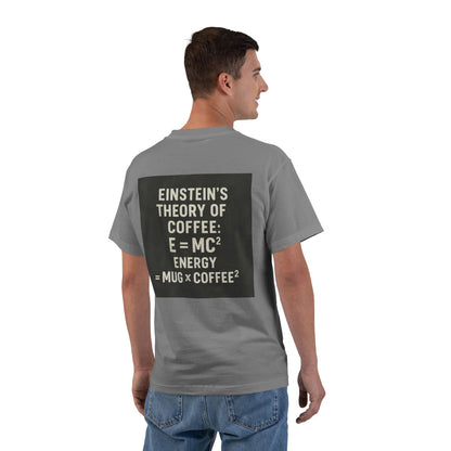 Einstein's Theory Of Coffee Men's Short-Sleeve Crewneck Tee