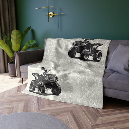 Off The Beaten Path Quad Crushed Velvet Blanket