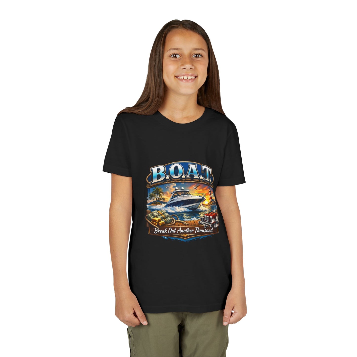 B.O.A.T. Youth Unisex Short Sleeve Crewneck Tee